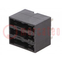 Fuse holder; PCB; 15A; Mat: thermoplastic; UL94V-0; black; 482