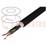 Cable: DMX; HELUSOUND®; 2x2x0,22mm2,3G2,5mm2; cuerda; 110Ω; 17,8mm