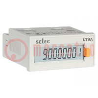 Meter: counter; digital,mounting; on panel; LCD; 8 digits; 0.05%