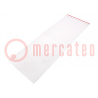 Self-seal bag; L: 400mm; Width: 150mm; Thick: 45um; polyetylene