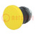Commutatore: a pulsante; 22mm; Pos.stab: 1; giallo; assente; IP66