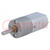 Motor: DC; with gearbox; 6VDC; 2.9A; Shaft: D spring; 230rpm; 63: 1