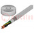 Wire; TOPFLEX-600-C-PVC; 4G16mm2; round; stranded; Cu; PVC; grey
