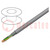 Wire; LiY-CY; 14x0.75mm2; shielded,tinned copper braid; PVC; grey