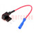 Fuse holder; 10.9mm; 10A; on cable; Leads: lead x2; UL94V-0; 32V