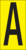 Buchstaben - A, Gelb, 38 x 22 mm, Baumwoll-Vinylgewebe, Selbstklebend, B-499