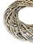 Wide Rustic Willow Wreath Ring - 36cm, Grey