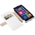 Krusell Tasche Malmö Book Wallet für Microsoft Lumia 535, Lumia 535 Dual Sim - Weiß