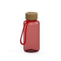 Artikelbild Drink bottle "Natural" clear-transparent incl. strap, 0.7 l, transparent-red/red