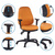 * Bürostuhl / Drehstuhl ZENIT PRO Stoff orange hjh OFFICE