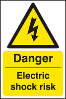 Beeswift B-Safe Danger Electric Shock Risk Sign