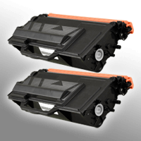 2 Alternativ Toner ersetzt Brother TN-3480 Doppelpack schwarz