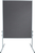 Moderationstafel X-tra!Line, Filz/Filz, Aluminiumrahmen, 1200 x 1500 mm, grau