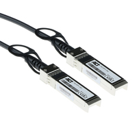 ACT TR0101 Glasvezel kabel 1 m SFP+ Zwart