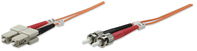Intellinet 3.0m ST-SC M/M cavo a fibre ottiche 3 m OM2 Arancione