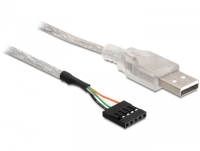 DeLOCK Cable USB 2.0-A male to pin header USB Kabel Silber