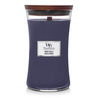 WoodWick Hinoki Dahlia Wachskerze Zylinder Violett