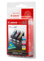 Canon CLI-521 C/M/Y Druckerpatrone 3 Stück(e) Original Cyan, Magenta, Gelb