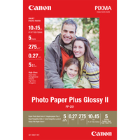 Canon PP-201 Glossy II Fotopapier Plus 10 x 15 cm – 5 Blatt