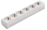 Bachmann 381.246K power extension 6 AC outlet(s) White