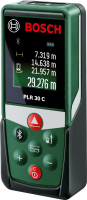 Bosch PLR 30 C Medidor láser de distancias Verde 30 m