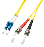 Lindy 2m LC/ST InfiniBand/fibre optic cable Meerkleurig, Geel