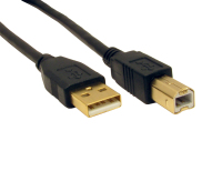 Cables Direct 1.8m USB 2.0 USB cable USB A USB B Black