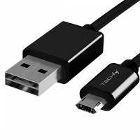 Techly ICOC MUSB-A-020S kabel USB 2 m USB 2.0 USB A Micro-USB B Czarny