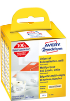 Avery ASS0722440 samoprzylepne etykiety Prostokąt Na stałe Biały 160 szt.