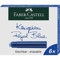 Faber-Castell 6 Tintenpatronen Standard königsblau