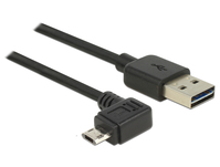 DeLOCK 83847 USB kábel 0,5 M USB 2.0 USB A Micro-USB B Fekete