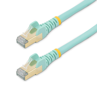 StarTech.com 1.5 m CAT6a Patch Cable - Shielded (STP) - 100% Copper Wire - Snagless Connector - Aqua