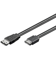 Goobay 0.5m SATA/eSATA Cable SATA-Kabel 0,5 m Schwarz