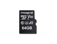 Integral 64GB MICRO SD CARD MICROSDXC UHS-1 U3 CL10 V30 A1 UP TO 100MBS READ 70MBS WRITE