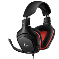 Logitech G G332 Zestaw słuchawkowy Przewodowa Opaska na głowę Gaming Czarny, Czerwony