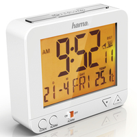 Hama RC 550 Reloj despertador digital Blanco