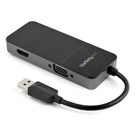 StarTech.com USB32HDVGA video digitalizáló adapter 3840 x 2160 pixelek Fekete, Ezüst