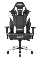 AKRacing MAX PC-Gamingstuhl Gepolsterter, ausgestopfter Sitz Schwarz, Weiß