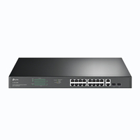 TP-Link TL-SG1218MP netwerk-switch Unmanaged Gigabit Ethernet (10/100/1000) Power over Ethernet (PoE) 1U Zwart