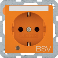 Berker 41108924 socket-outlet Type F Orange