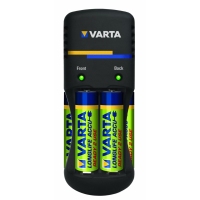 Varta Pocket Charger + 4 x 2100mAh NiMH (AA) batterij-oplader