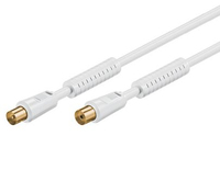 Microconnect COAX025WHQ coax-kabel 2,5 m Wit