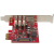 StarTech.com 3-poorts PCI Express USB 3.0-kaart + gigabit Ethernet