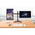 Techly ICA-LCD 2524 monitor mount / stand 81.3 cm (32") Black Desk