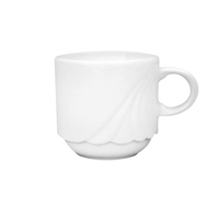 Kaffee-Obertasse - Inhalt 0,20 ltr -, Form AMBIENTE - uni weiß, DM: 7,5 cm Höhe
