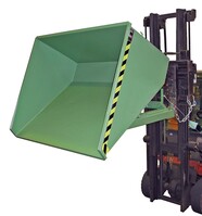 Stapleranbaugerät Kippbehälter Typ EXPO300, Inhalt 0,30m³, 1260x770x835mm,Tragl. 750kg, Orange