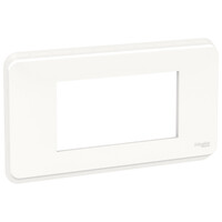 Unica Pro - plaque de finition - Blanc antimicrobien - 4 modules (NU411420)