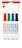 Marker do tablic ICO XXL z gąbką, 4szt., mix kolorów