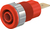 4 mm Sicherheitsbuchse rot SLB4-F6,3