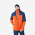 500 Sport Men's Waterproof And Durable Ski Jacket - Orange And Blue - 2XL .